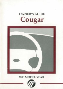 2000 Mercury Cougar Owner's Manual