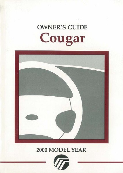 2000 Mercury Cougar Owner's Manual