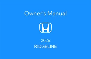 2026 Honda Ridgeline Owners Manual User Guide