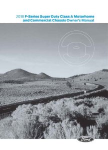 2018 Ford Motorhome Chassis Owner's Manual