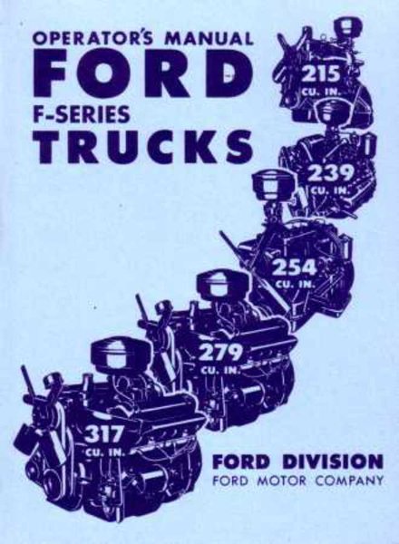 1952 Ford F-Series All Model Truck Owner's Manual