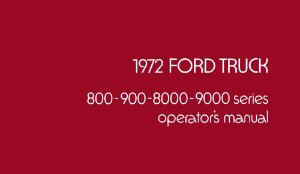 1972 Ford Heavy Duty Truck Owner's Manual