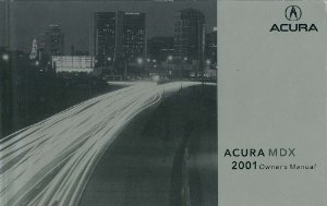 2001 Acura MDX Owner's Manual