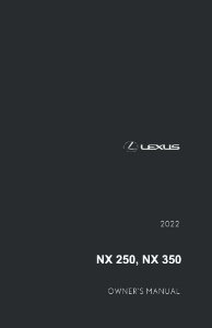 2022 Lexus NX 250, 350 Owner's Manual
