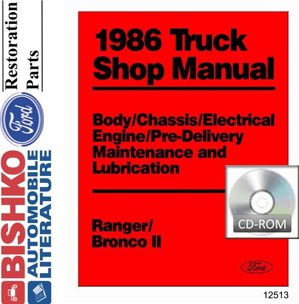 1986 Ford Truck Bronco II, Ranger Factory Shop Service Manual