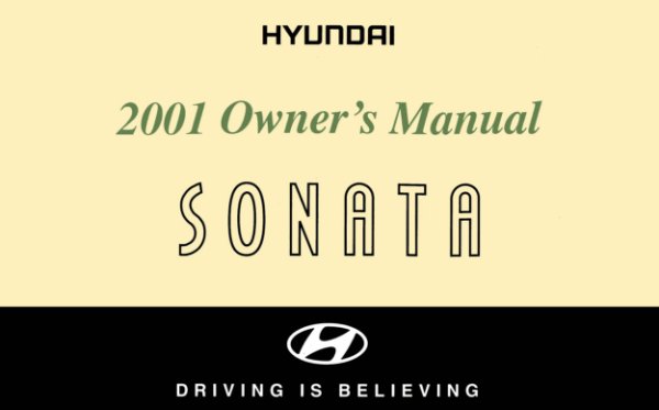 2001 Hyundai Sonata Owner's Manual