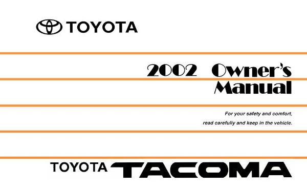 2002 Toyota TACOMA Owner's Manual