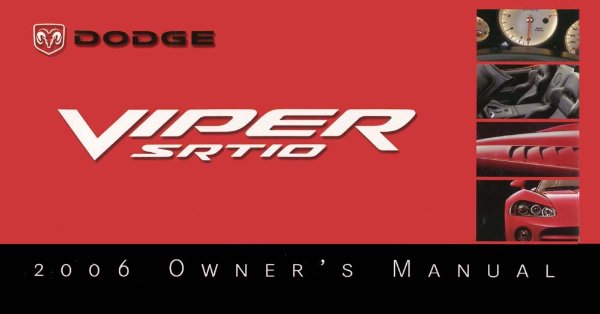 2006 Dodge Viper SRT-10 Owner's Manual