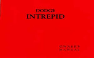 1993 Dodge Intrepid Owner's Manual