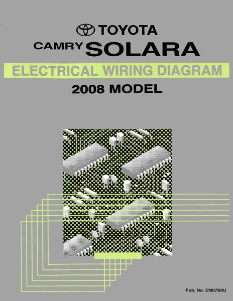 2008 Toyota Camry Solara Wiring Diagrams Manual