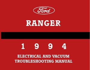 1994 Ford Truck Ranger Wiring Diagrams Manual