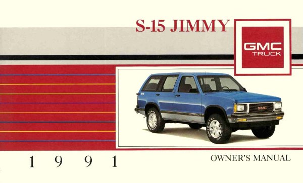 1991 GMC S-15 Jimmy Owner's Manual