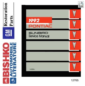 1992 Pontiac Sunbird Factory Shop Service Manual