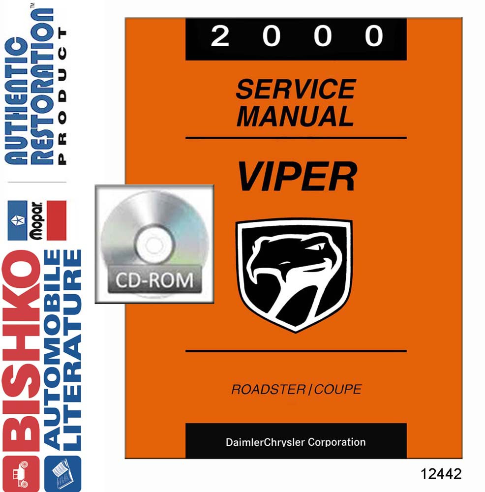 2000 Dodge Viper Factory Shop Service Manual