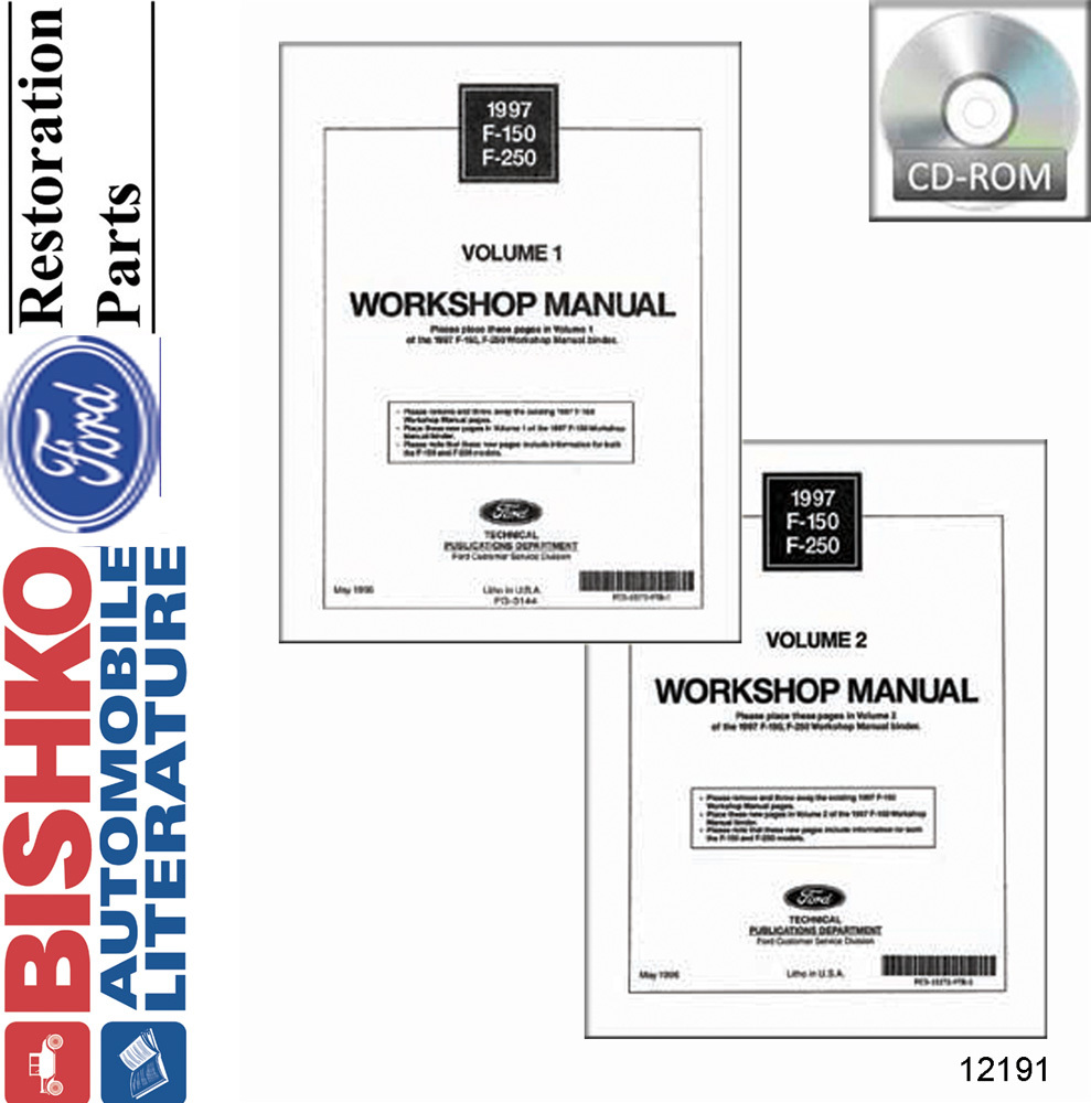 1997 Ford F150-F250 (No Diesel) Truck Shop Service Repair Manual PDF Engine