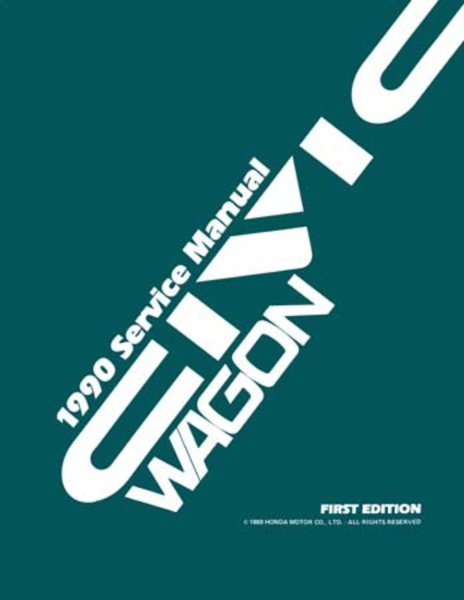 1990 Honda Civic Wagon Factory Shop Service Manual