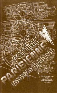 1986 Pontiac Parisienne Owner's Manual