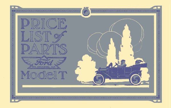 1905–1915 Ford All Models Parts Book