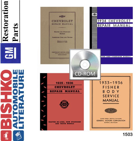 1933–1936 Chevrolet All Models Fisher Body Factory Shop Service Manual