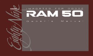 1989 Dodge Ram 50 Truck Owner's Manual