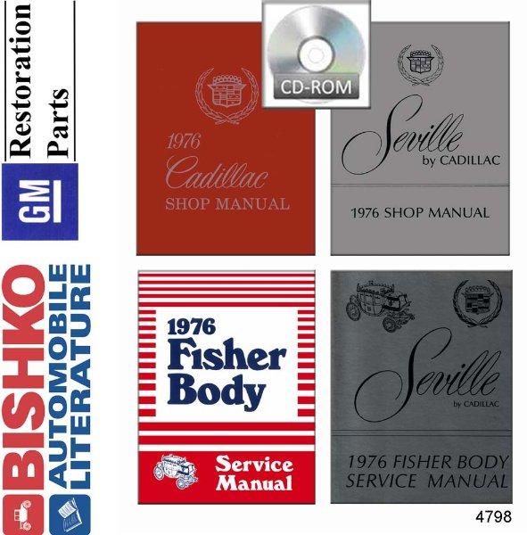 1976 Cadillac ALL MODELS FISHER BODY Factory Shop Service Manual