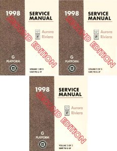 1998 Buick Riviera, Aurora Factory Shop Service Manual