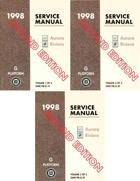 1998 Buick Riviera, Aurora Factory Shop Service Manual