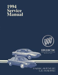 1994 Buick Le Sabre, Park Avenue Factory Shop Service Manual