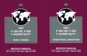 1997 Ford Truck F250 HD, F350, F-Super Duty Factory Shop Service Manual