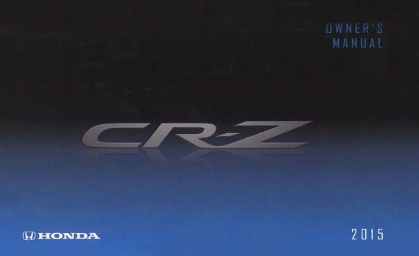 2015 Honda CR-Z Owner's Manual
