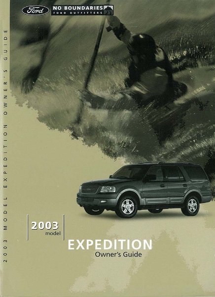 2003 Ford Expedition Owner's Manual