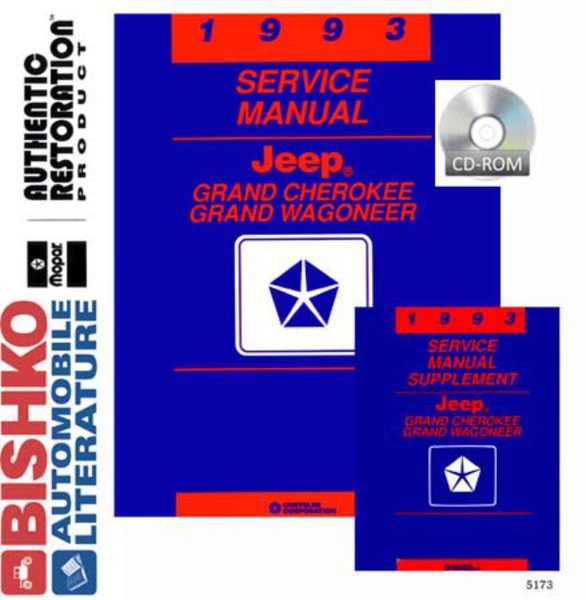 1993 Jeep Grand Cherokee, Grand Wagoneer Factory Shop Service Manual