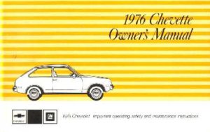 1976 Chevrolet Chevette Owner's Manual
