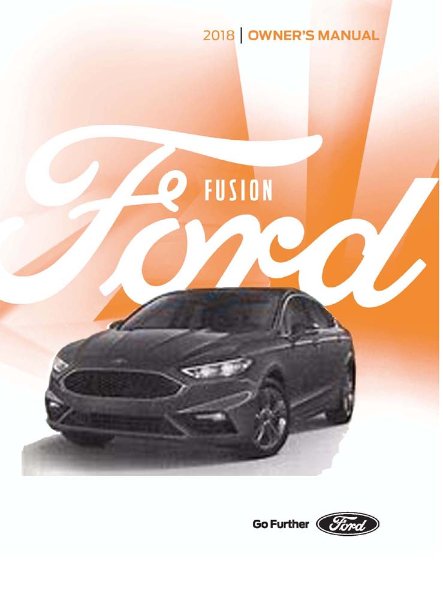 2018 Ford Fusion Owner's Manual