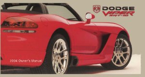 2004 Dodge Viper SRT-10 Owner's Manual