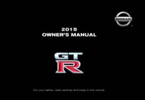 2015 Nissan GT-R Owner's Manual
