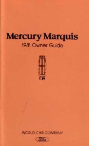1981 Mercury Marquis Owner's Manual