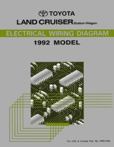 1992 Toyota Land Cruiser Wiring Diagrams Manual
