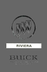1992 Buick Riviera Owner's Manual
