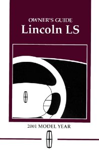 2001 Lincoln LS Owner's Manual