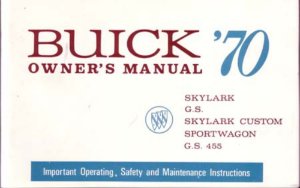 1970 Buick Gran Sport Owner's Manual