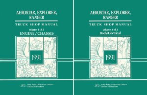 1991 Ford Truck Aerostar, Explorer, Ranger Factory Shop Service Manual