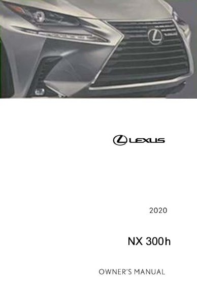 2020 Lexus NX 300H Owner's Manual