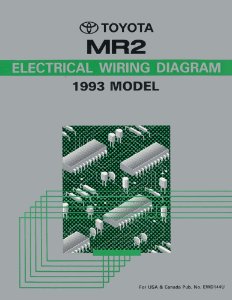 1993 Toyota MR-2 Wiring Diagrams Manual