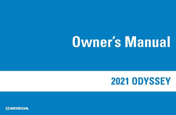 2021 Honda Odyssey Owner's Manual