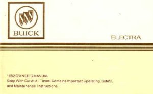 1982 Buick Electra Owner's Manual
