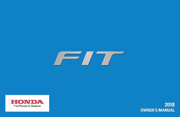 2018 Honda Fit Owner's Manual