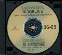 2006-2008 HONDA RIDGELINE Body, Chassis & Electrical Service Manual w/ ETM manual sample image