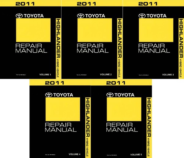 2011 Toyota Highlander Hybrid Factory Shop Service Manual