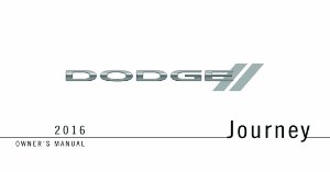 2016 Dodge Truck Journey Owner's Manual